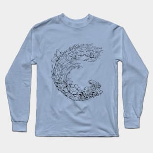 Flower Waves Long Sleeve T-Shirt